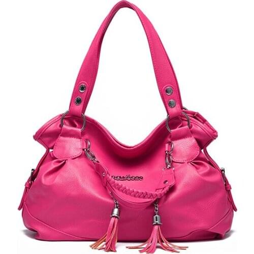 Shoulder Bag for Women 2021 Ladies Hand Bags Casual Large Women Tote Bags Handbags Designer Weaving Tassel Top Handle