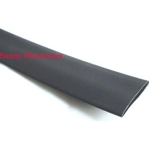 16mm 100M Heat Shrink Tubing 2:1 Black clear white Tube Car Cable Sleeving Wrap Wire