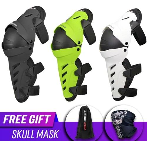 Motorcycle Knee Protector Windproof Motocross Riding Protective Gear Knight Anti-fall Full Set Armor Equipment Gift Skull mask