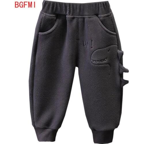 1-8Y Baby Boy Winter Clothes Loose Velvet Pants Kids Girl Keep warm Fashion Cotton pants Sports Trousers Thick Children clothing