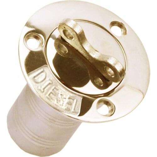 1 Pic Stainless Steel Boat Key Cap Marine Fuel Fill 1.5 inch 38 MM Boat Deck Gas Fuel Filler Boat Accessory Hoffen