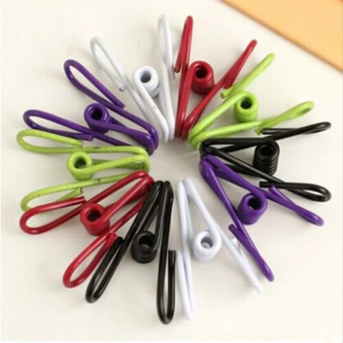 10Pcs Stainless Steel Spring Clothes Socks Hanging Pegs Clips Clamps Silver Laundry Hangers Washing Line Pin Pegs Housekeeper