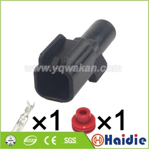 2sets 1pin 6.3 Auto wring cable plug electric waterproof harness connector QLW-A-1M