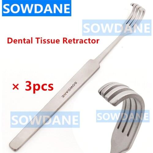 3pcs Dental Implant Tissue Retractor Dental Surgical Retractor Mouth Opener Dentist Surgery Implant Instrument Tool