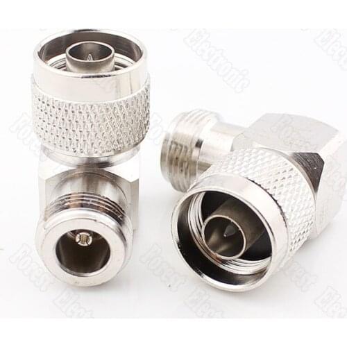 30pcs/lot N Male To Female Connector RF Feeder Adapter Curved High-frequency Adapter