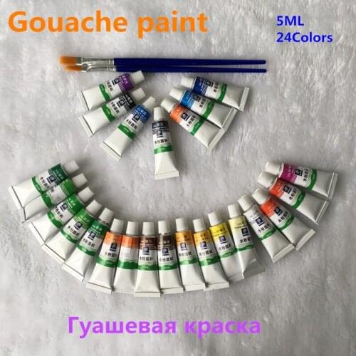 5ml*24 Pieces /Set Gouache Paint Set Gouache Paint Watercolor Paints Professional Paints For Artists