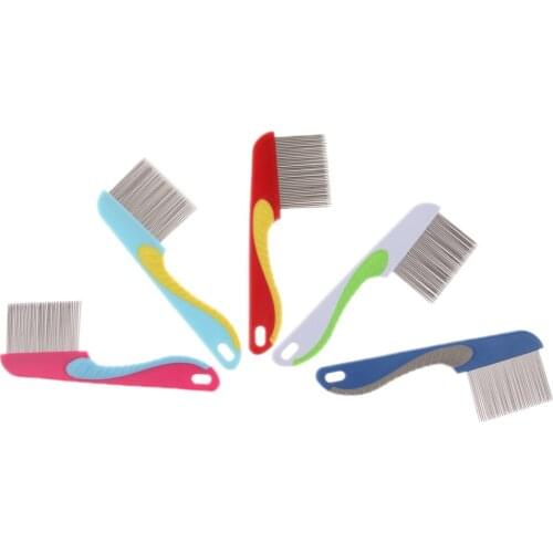 5 Pcs Pet Flea Ovum Comb Durable Grooming Comb For Dogs Cats Pets Cleaning