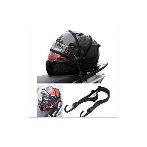 60cm Retractable Helmet Luggage Elastic Rope Strap w/ Hooks