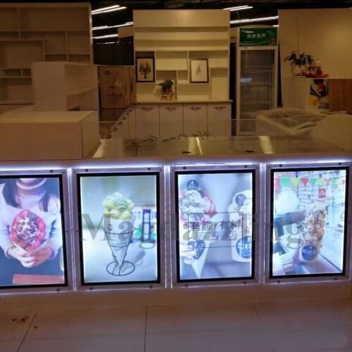 A2 Size Acrylic Frame LED Menu Boards,Restaurant Wall Mounted LED Illuminated Menu Signs Light Box (5pcs/lot)
