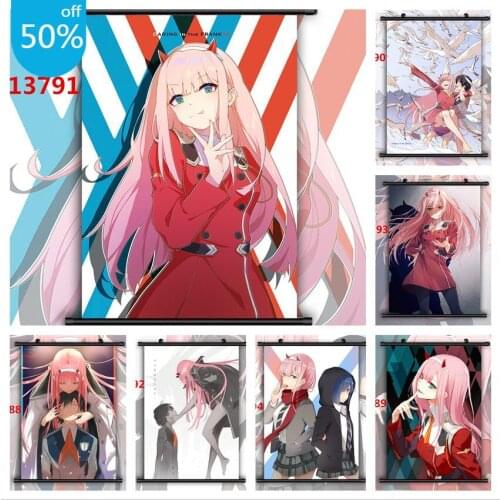 Darling In The FranXX Zero Two HD Print Anime Posters Canvas Painting Wall Decor Wall Art Picture for Living Room Home Decor