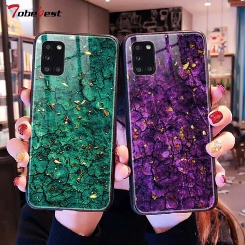 Luxury Marble Gold Foil Phone Case For Samsung Galaxy A51 A71 A31 A41 A01 A11 A21 A21S A12 A42 A72 5G A81 A91 Silicone Cover