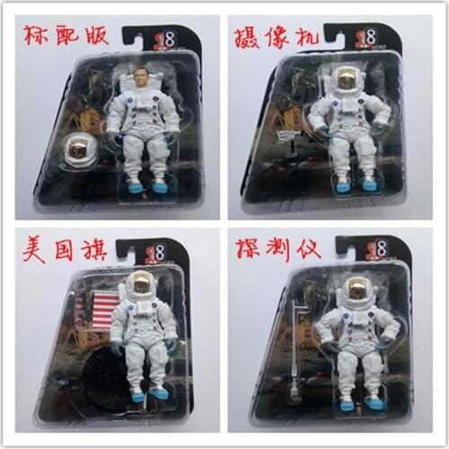 1/18 Scale Astronaut Model Space Figure Doll Toy Peripheral Joint Action Astronaut Computer Case Decoration Child Birthday Gift