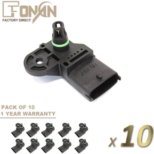 MAP Intake Pressure Sensor For Opel Astra Insignia Meriva Signum Speedster Vectra Zafira Porsche 911 Cayenne Saab 9-3 0261230042