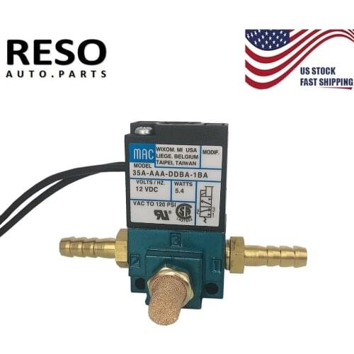 12v 3 Port Electronic Boost Control Solenoid Valve For ECU With Brass Kits 35A-AAA-DDBA-1BA 5.4W MAC