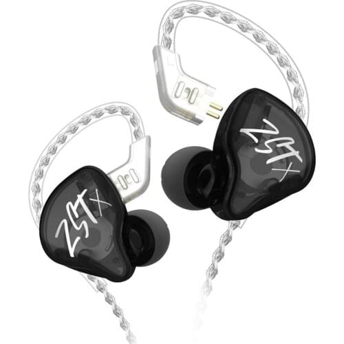 KZ ZST X 1DD+1BA Hybrid Driver In-ear Earphone Noise Cancelling Headset with 2Pin 0.75MM Connector KZ ZSX ZS10 PRO ZSN PRO ZSTX