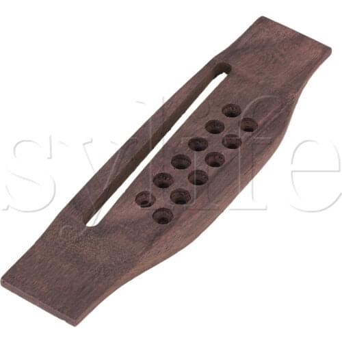 Rosewood Guitar Bridge for 12 String Folk Acoustic Guitar 160mm x 43mm