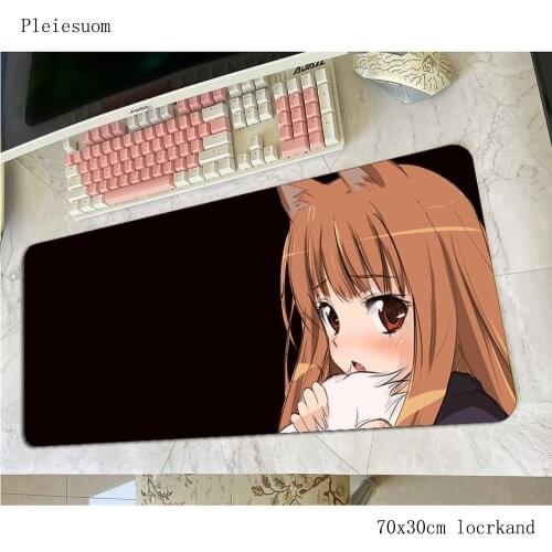 Holo (Spice & Wolf) mousepad Personality 700x300x4mm Computer mouse mat gamer gamepad gaming mousemat desk pad office padmouse