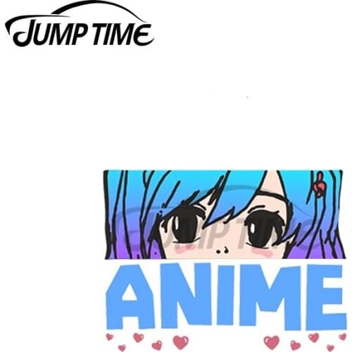 JumpTime 13 x 3.8cm For Just a girl who loves anime and sketching Decal Sticker Vinyl Car Sticker Car Accessories Waterproof