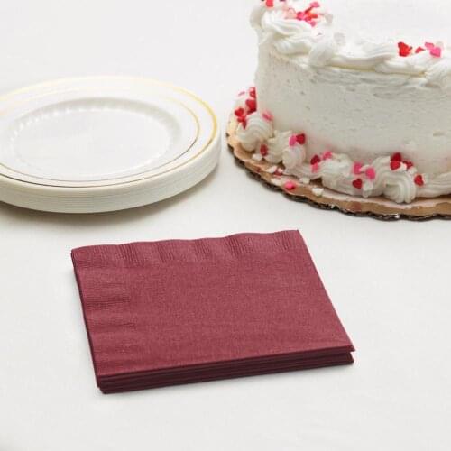 Custom Many Colors-Plain Solid Color/No Printing Package of 50-3ply Napkins-Beverage Cocktail Luncheon Guest Towel Dinner