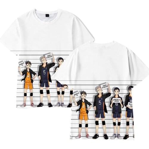 Popular Anime T shirt Haikyuu tees Boys/Girls/Kids Summer Fashion cool Short Sleeve Tee shirt Haikyuu!! T-shirts clothes Tops