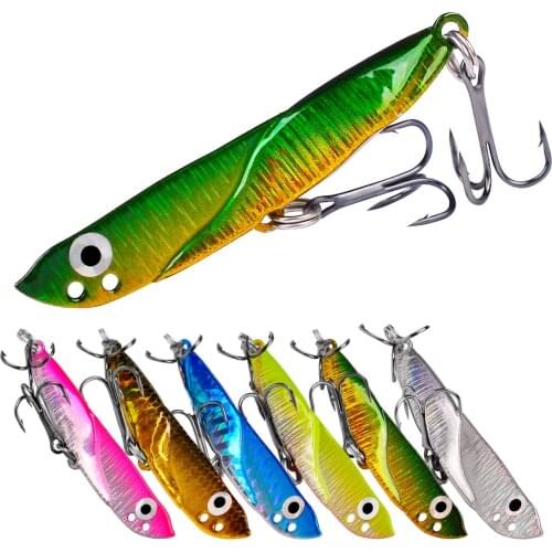 News Metal Vib Blade Lure 11/15/21/30G 5.5/6/7cm Sinking Vibration Baits Artificial Vibe for Bass Pike Perch Fishing Long Shot