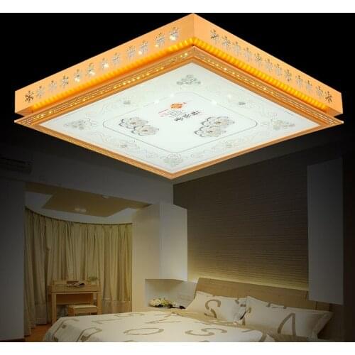 LED ceiling lamp project square bedroom lamp modern simple living room lamp fashion warm lamp decoration