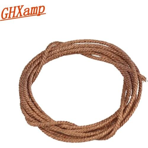 GHXAMP 1M 12 Strand Stage Speaker Lead Wire Subwoofer Braided copper wire For 8" 10" Inch Woofer PA Speaker Repair