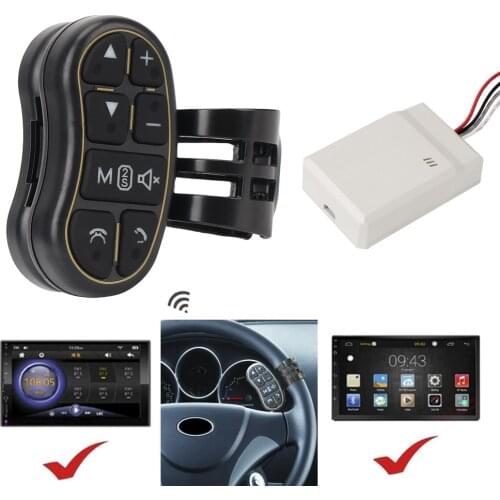 Universal Car Navigation DVD Steering Control Button Wireless Remote Control Applicable Car Steering Wheel Controller