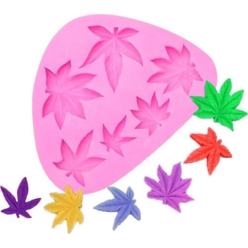 Maple Leaf Silicone Mold Chocolate Mold Non-stick Fondant DIY Kitchen Baking Cake Decoration Accessories DIY Plaster Decoration