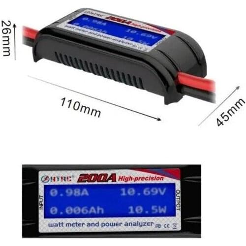 HTRC 200A High Precision Battery Checker Watt Meter And Power Analyzer
