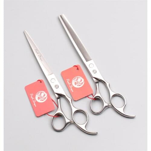 Z1006 7.5" Stainless Professional Grooming Scissors Straight Shears Thinning Shears Pet Scissors Cats Dog Scissors Animal Shears