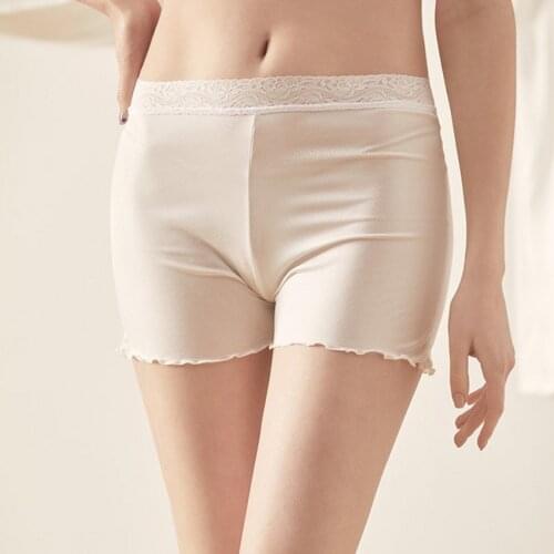 Womens 50% Silk 50% Viscose boyshorts half Slip short Petti pants 8-inch inseam Bloomer Panties Lingerie SS360