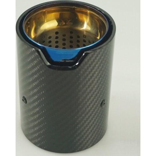 1 piece fit for M2 F87 M3 F80 M4 F82 F83 exhaust modified Suitable cars carbon fiber tail Muffler pipe tips