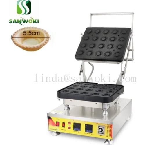 110V 220v Electric Egg Tart Making Machine Non-stick Egg Tart Shell Maker Waffle Bowl Making machine Tartlet Machine 20pcs/mold