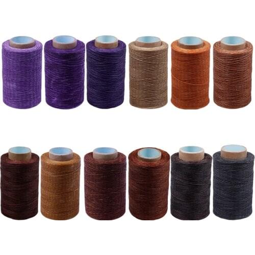 150D 250M Leather Waxed Thread Cord Leather Craft Leather Tools Shoe Repair DIY Sewn Wax Line Sewing Leathercraft Accessories