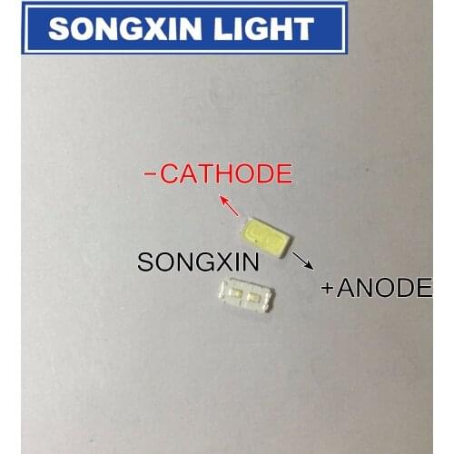 500PCS For LG SMD LED 6030 6V 1W Cold White For TV Backlight LED Beads best quality LATHT420M