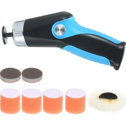 60W Mini Polishing Machine with Cigarette Lighter 8500RPM Speed Car Polisher Electric Polisher Cleaning Polishing Waxing Machine