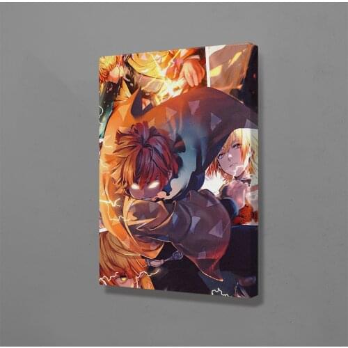 Demon slayer Zenitsu Agatsuma Anime Canvas Home Decor Painting Wall Art Decoration Manga Prints Dorm Living Room Bedroom Poster