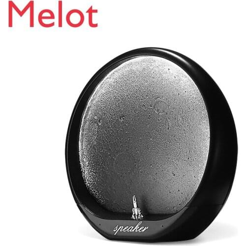 Wireless Bluetooth Speaker Small Night Lamp Light Moon Gifts Bedroom and Household Bedside Audio Planet Decompression therapy
