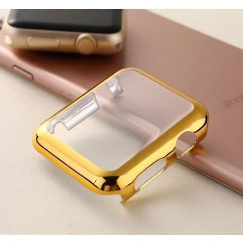 Cover for apple watch case 44mm 40mm iwatch case 42mm 38mm PC screen protector Accessories for apple watch series 5 4 3 2 SE 6