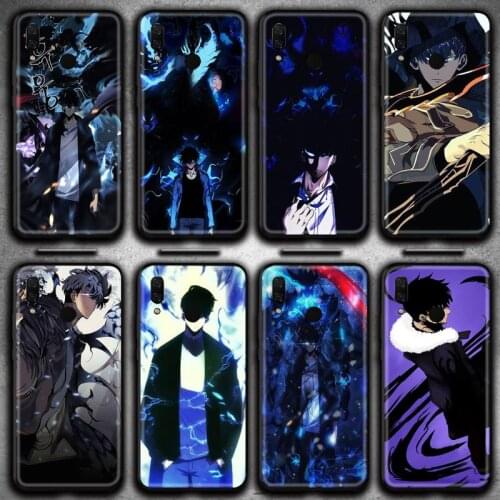Solo leveling Cool Black Sung Jin-Woo Phone Case for Huawei Y6P Y8S Y8P Y5II Y5 Y6 2019 P Smart Prime Pro
