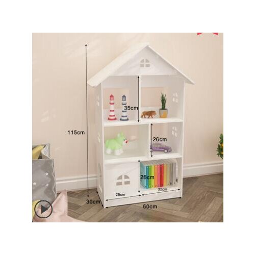 Childrens bookshelf floor bookcase cartoon kindergarten baby picture book frame primary school students simple shelf rack