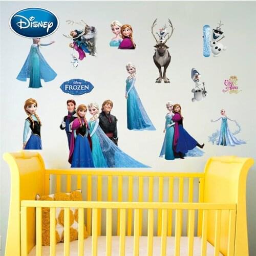 Disney Frozen Cookies Elsa Xuebao Childrens Room Kindergarten Background Decoration Environmentally Friendly Removable Stickers