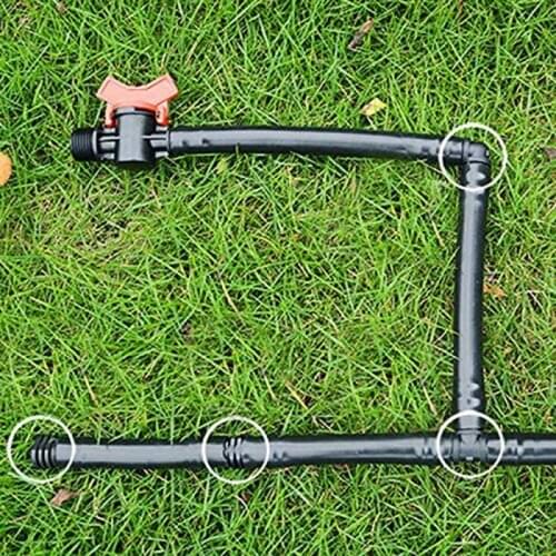 Irrigation Fittings Kit for Drip Tubing 6 Tees 6 Couplings 6 Ends 6 Elbows 16mm Compatible Drip Sprinkler Systems