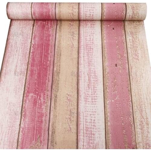 European Wood Pattern Wall Stickers Home Furniture Renovation DIY Decorable Film PVC Self Adhesive Waterproof Wallpaper Decor