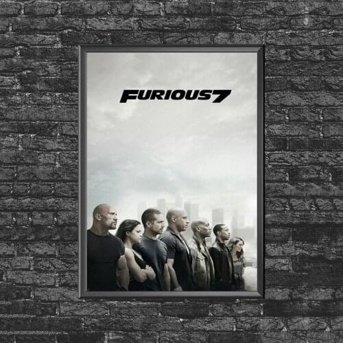 Furious 7 - Fast & Furious Movie Poster Wall Painting Home Decoration (No Frame)