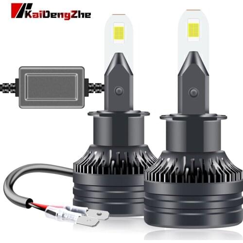9-16V Canbus Car Headlight H3 LED Hi/Lo Beam 55W 9600lm 6000K Headlamp Motorcycle Bulbs 360° Adjustment Fog Light With Turbo Fan