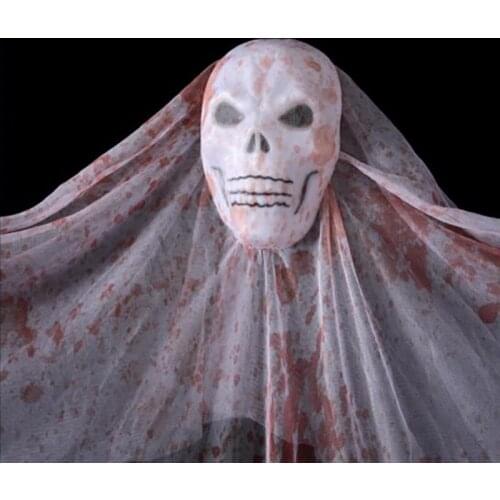 Halloween Hanging Ghost Voice-activated Skull Haunted House Hanging Grim Reaper Horror