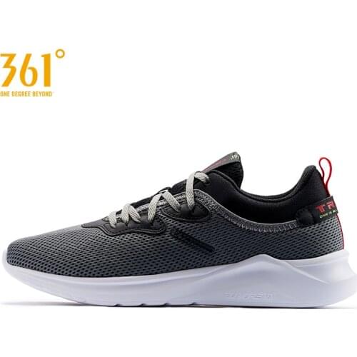 361 Degrees Men Mesh Breathable Weightlight Casual Non-Slip Wearable Training Sneakers Male Sport Shoes W572014427-2I