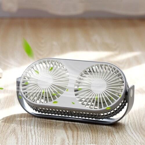 360 Degree Adjustable USB Mini Fan Air Circulator Aromatherapy Car Fan with 3 Energy-Efficient Speeds for Home Office Car